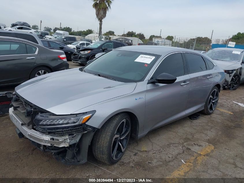 2022 Honda Accord Hybrid Sport VIN: 1HGCV3F29NA044722 Lot: 38394494