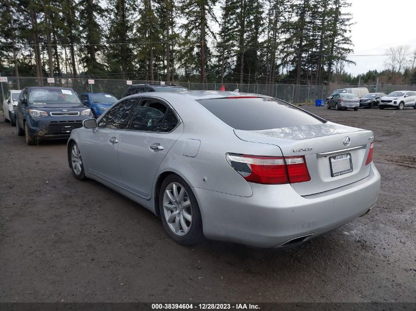 2007 Lexus Ls 460 VIN: JTHBL46F675043742 Lot: 38394604