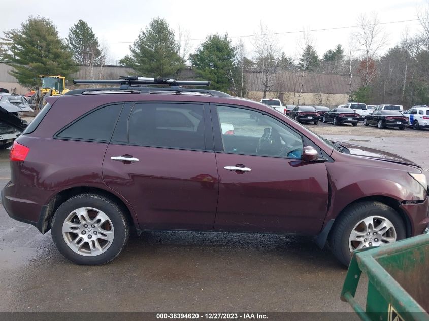 2009 Acura Mdx VIN: 2HNYD28219H518744 Lot: 38394620