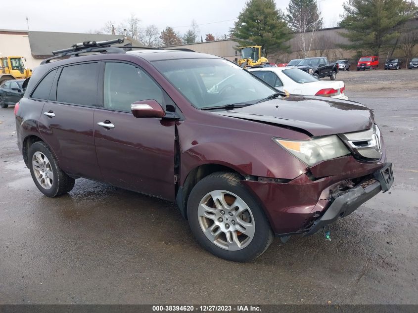 2009 Acura Mdx VIN: 2HNYD28219H518744 Lot: 38394620