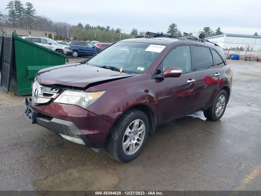 2009 Acura Mdx VIN: 2HNYD28219H518744 Lot: 38394620