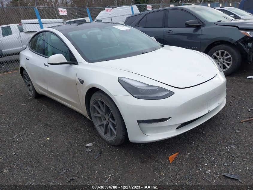 2021 Tesla Model 3 Long Range Dual Motor All-Wheel Drive VIN: 5YJ3E1EB4MF058263 Lot: 38394788