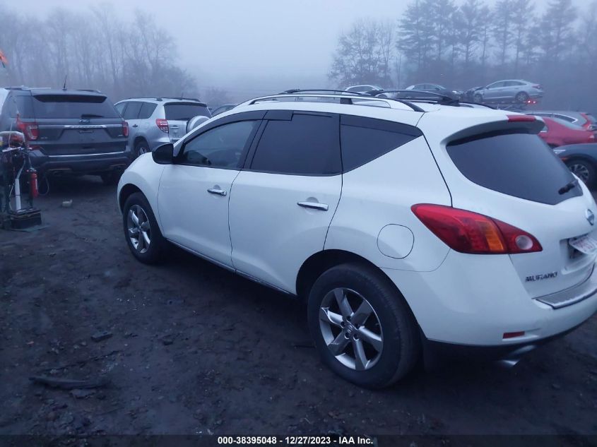 2010 Nissan Murano Sl VIN: JN8AZ1MW8AW122851 Lot: 38395048