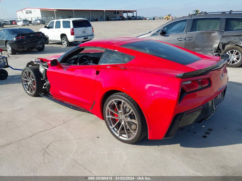 1G1YW2D75K5117656 2019 Chevrolet Corvette Grand Sport