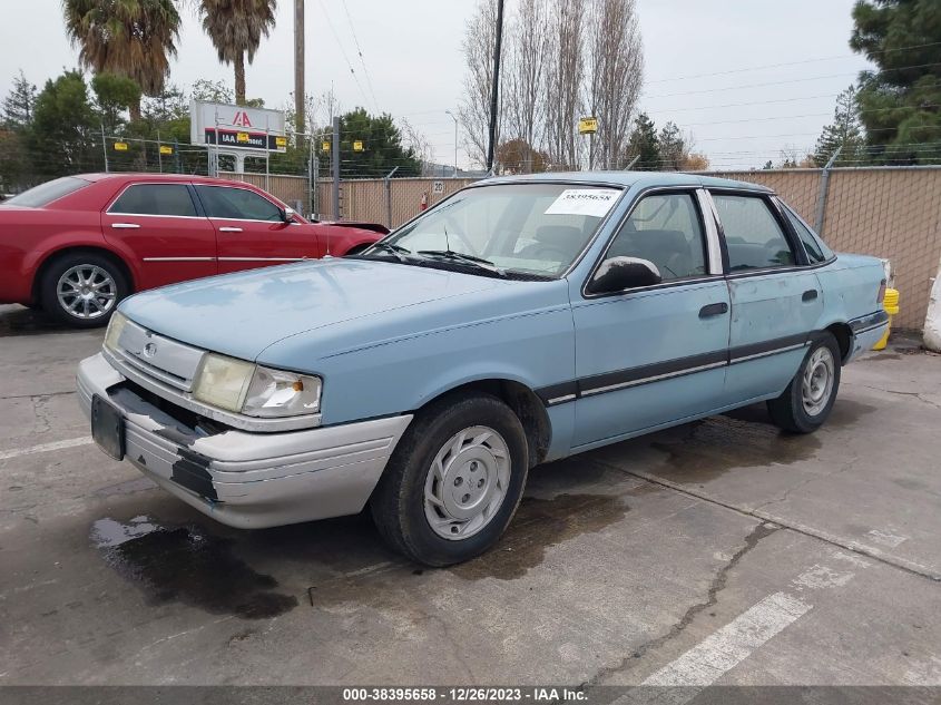 1990 Ford Tempo Gl VIN: 1FAPP36X8LK160206 Lot: 38395658