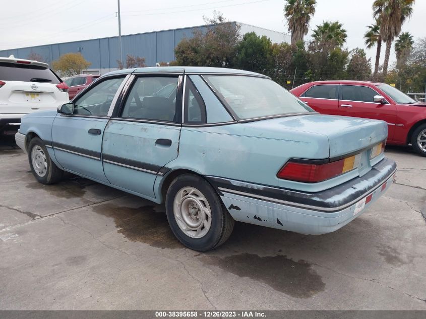 1990 Ford Tempo Gl VIN: 1FAPP36X8LK160206 Lot: 38395658