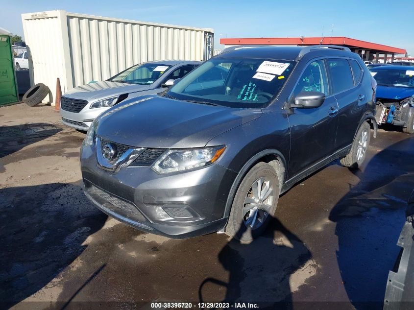 2016 Nissan Rogue Sv VIN: KNMAT2MT6GP679432 Lot: 38395720