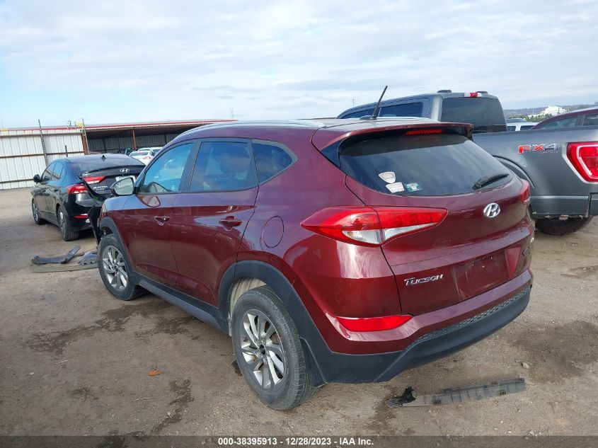 2017 Hyundai Tucson Se VIN: KM8J3CA45HU393475 Lot: 38395913