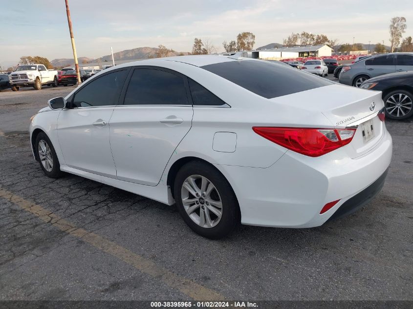 2014 Hyundai Sonata Gls VIN: 5NPEB4AC1EH938406 Lot: 38395965