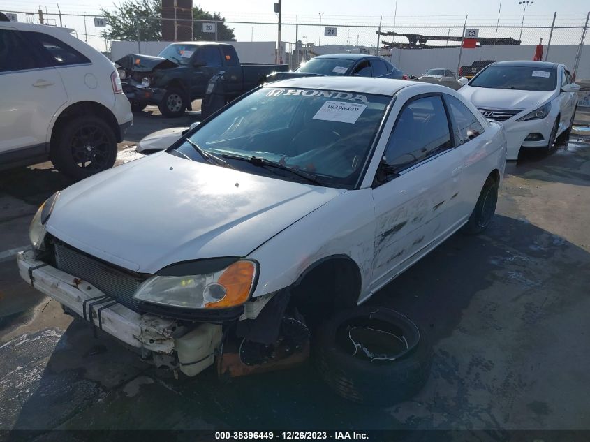 2002 Honda Civic Lx VIN: 1HGEM22502L000145 Lot: 38396449