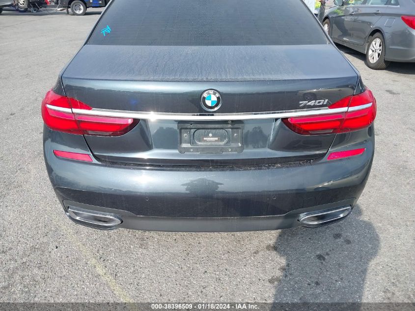 2019 BMW 740I xDrive VIN: WBA7E4C51KGV28667 Lot: 38396509