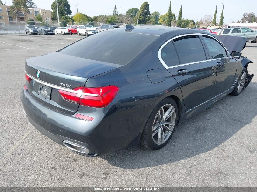 2019 BMW 740I xDrive VIN: WBA7E4C51KGV28667 Lot: 38396509