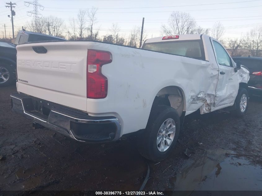 2022 Chevrolet Silverado 1500 2Wd Long Bed Wt VIN: 3GCNAAED4NG607557 Lot: 38396775