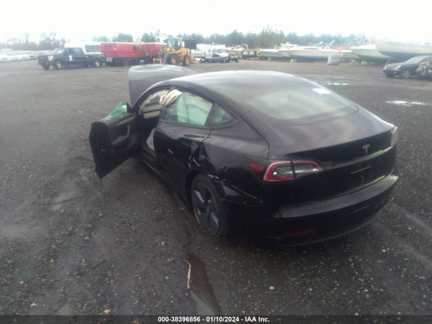 2021 Tesla Model 3 Standard Range Plus Rear-Wheel Drive VIN: 5YJ3E1EA2MF031151 Lot: 38396856