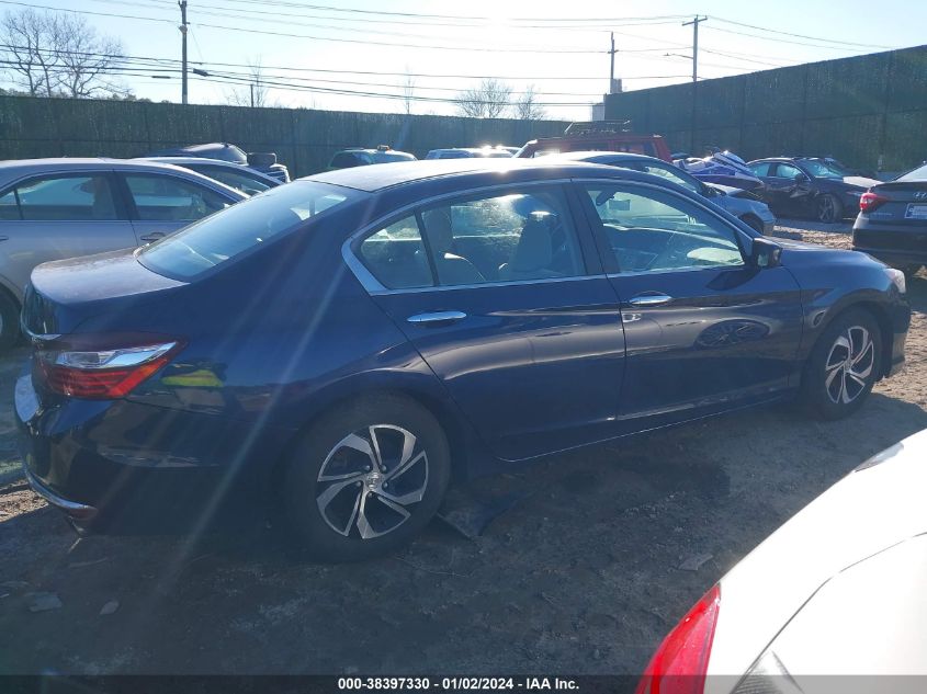 2016 Honda Accord Lx VIN: 1HGCR2F31GA201539 Lot: 38397330