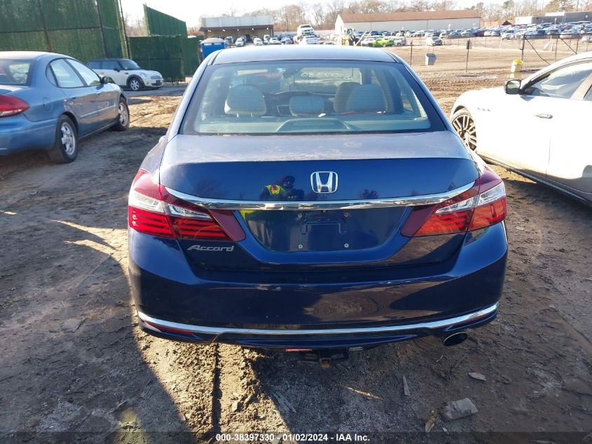 2016 Honda Accord Lx VIN: 1HGCR2F31GA201539 Lot: 38397330