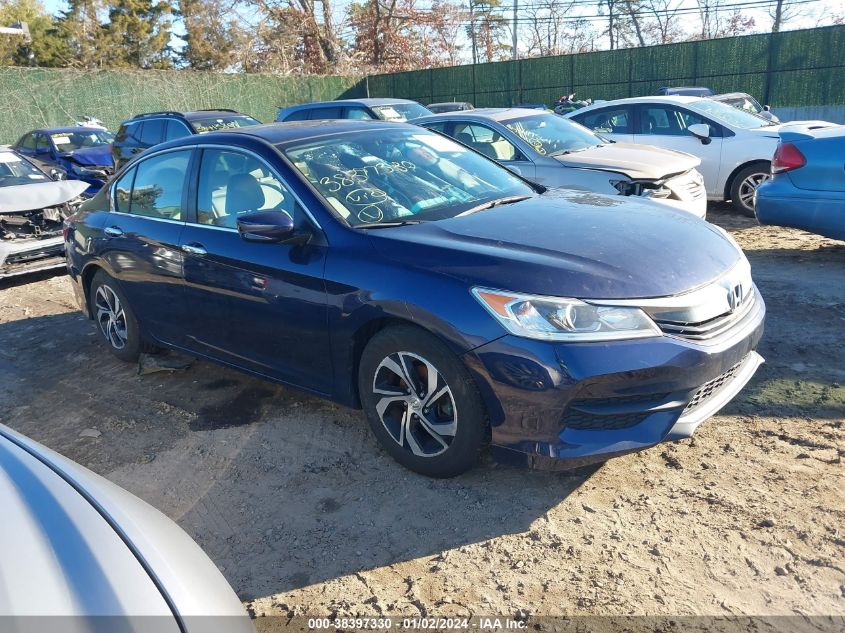 2016 Honda Accord Lx VIN: 1HGCR2F31GA201539 Lot: 38397330