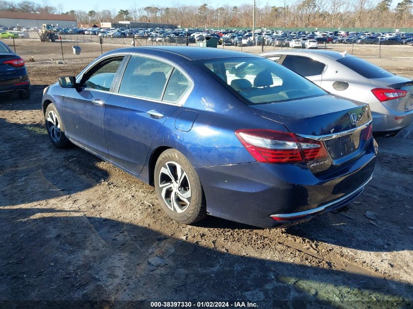 2016 Honda Accord Lx VIN: 1HGCR2F31GA201539 Lot: 38397330