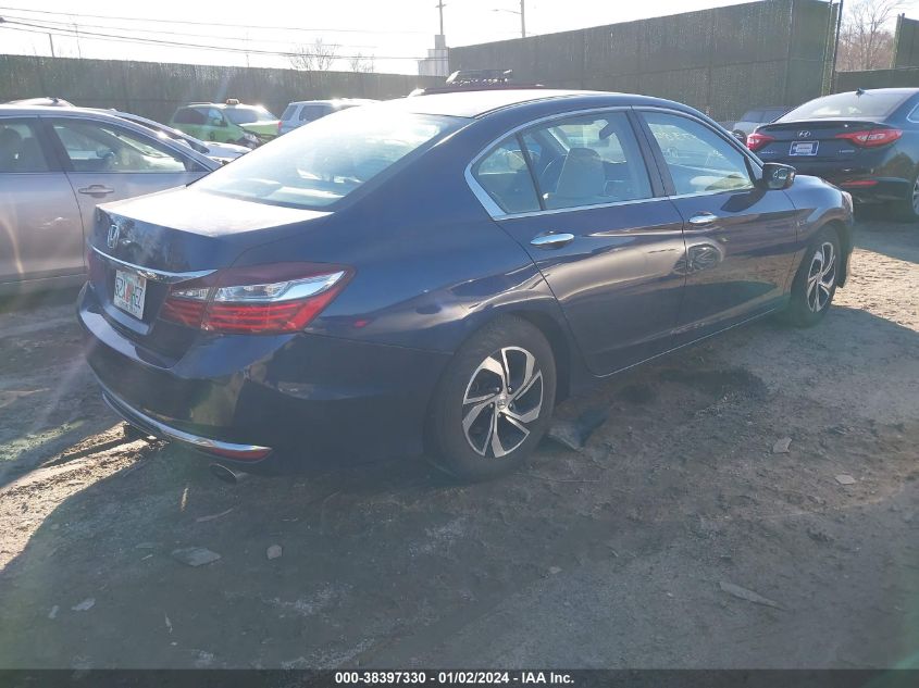 2016 Honda Accord Lx VIN: 1HGCR2F31GA201539 Lot: 38397330