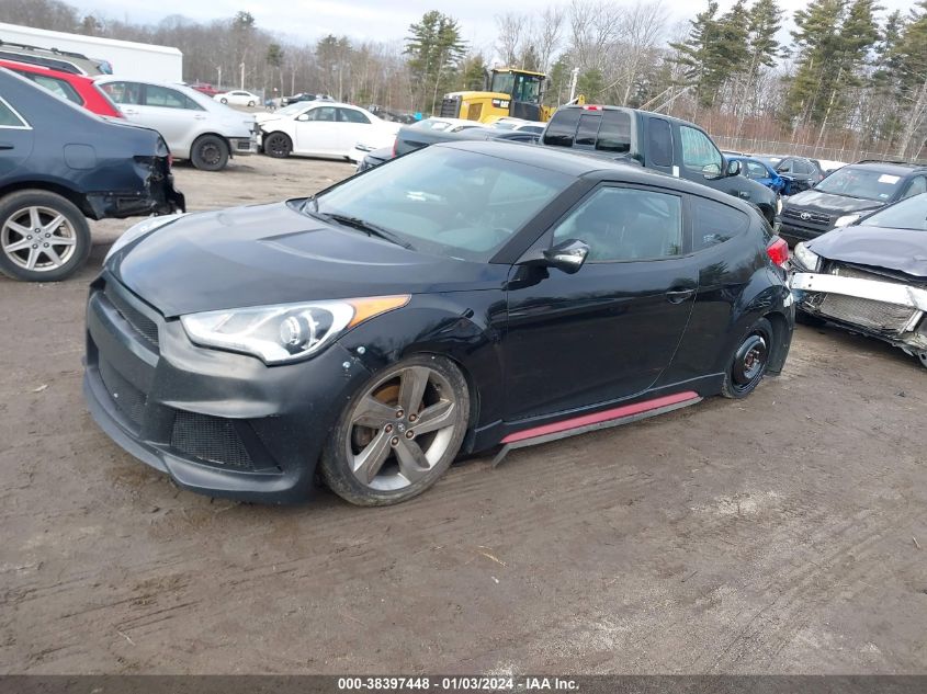 KMHTC6AE7FU228835 2015 Hyundai Veloster Turbo