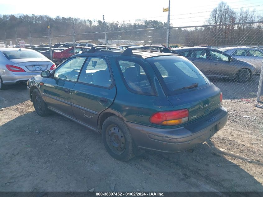 1997 Subaru Impreza Outback Sport VIN: JF1GF4855VH803552 Lot: 38397452