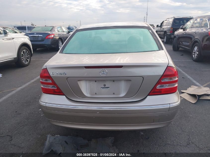 WDBRF61J74A548060 2004 Mercedes-Benz C 240