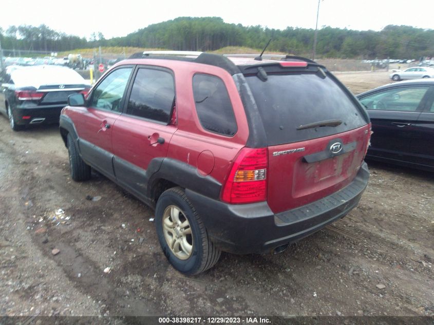 2006 Kia Sportage Ex V6/Lx V6 VIN: KNDJF723167272141 Lot: 38398217