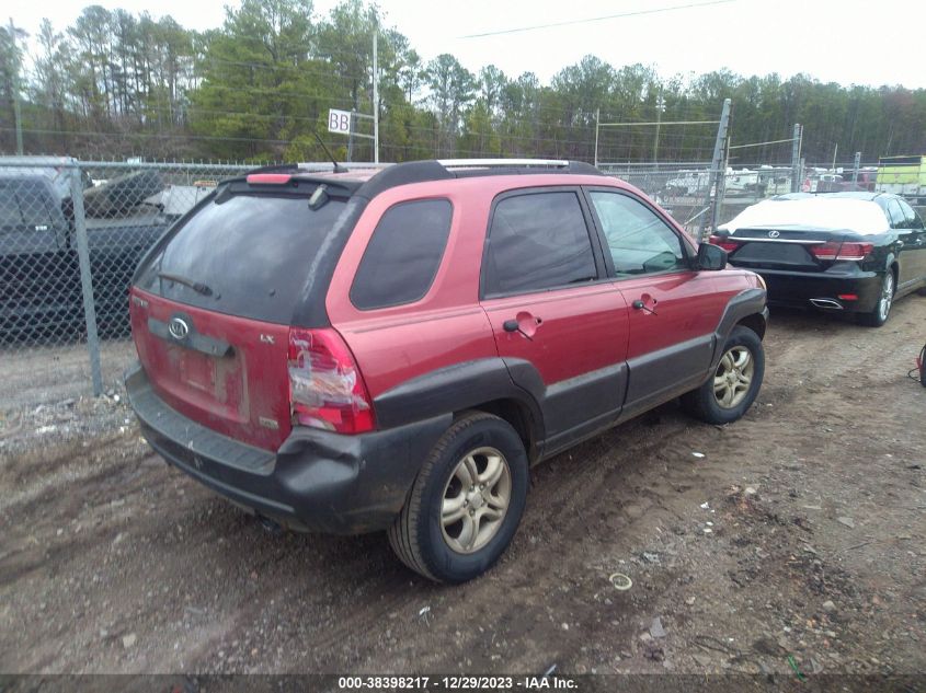 2006 Kia Sportage Ex V6/Lx V6 VIN: KNDJF723167272141 Lot: 38398217