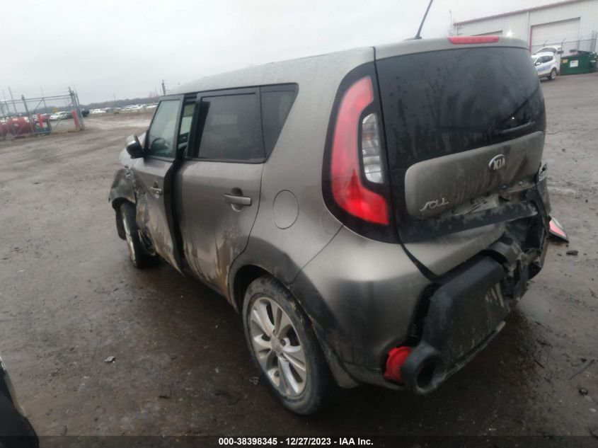 2014 Kia Soul + VIN: KNDJP3A55E7091423 Lot: 38398345