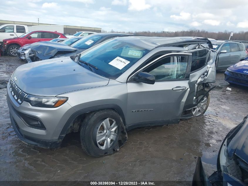 2022 Jeep Compass Latitude 4X4 VIN: 3C4NJDBB2NT159038 Lot: 38398394