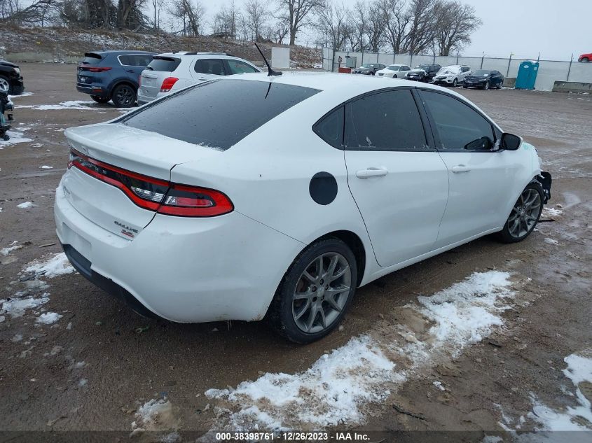 2014 Dodge Dart Sxt VIN: 1C3CDFBBXED767183 Lot: 38398761