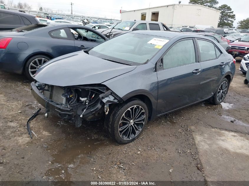 2016 Toyota Corolla S Premium VIN: 2T1BURHE4GC697190 Lot: 38398822