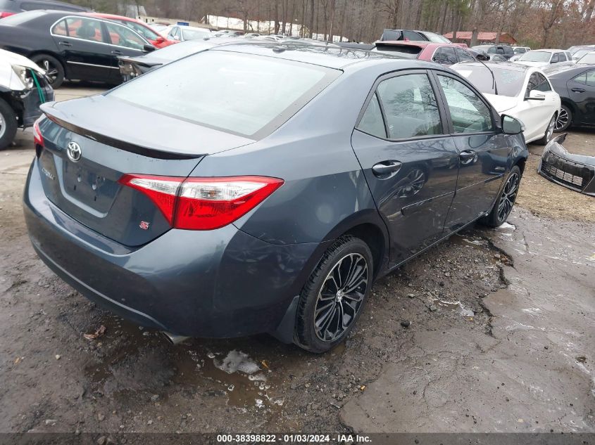 2016 Toyota Corolla S Premium VIN: 2T1BURHE4GC697190 Lot: 38398822