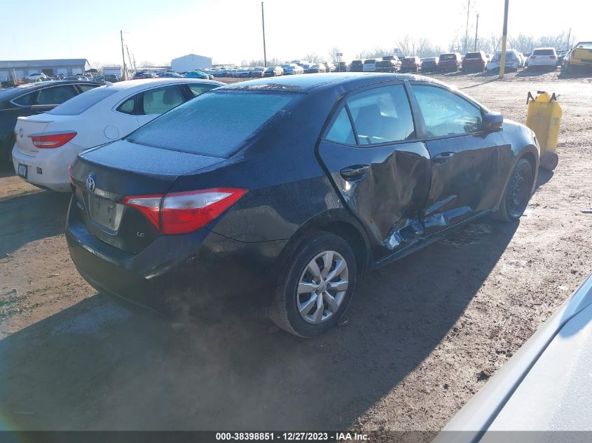 2014 Toyota Corolla Le VIN: 5YFBURHEXEP132343 Lot: 38398851