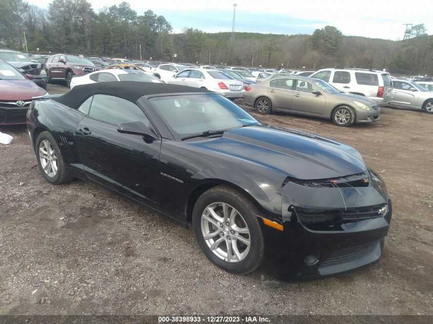 2015 Chevrolet Camaro 1Lt VIN: 2G1FD3D3XF9113563 Lot: 38398933