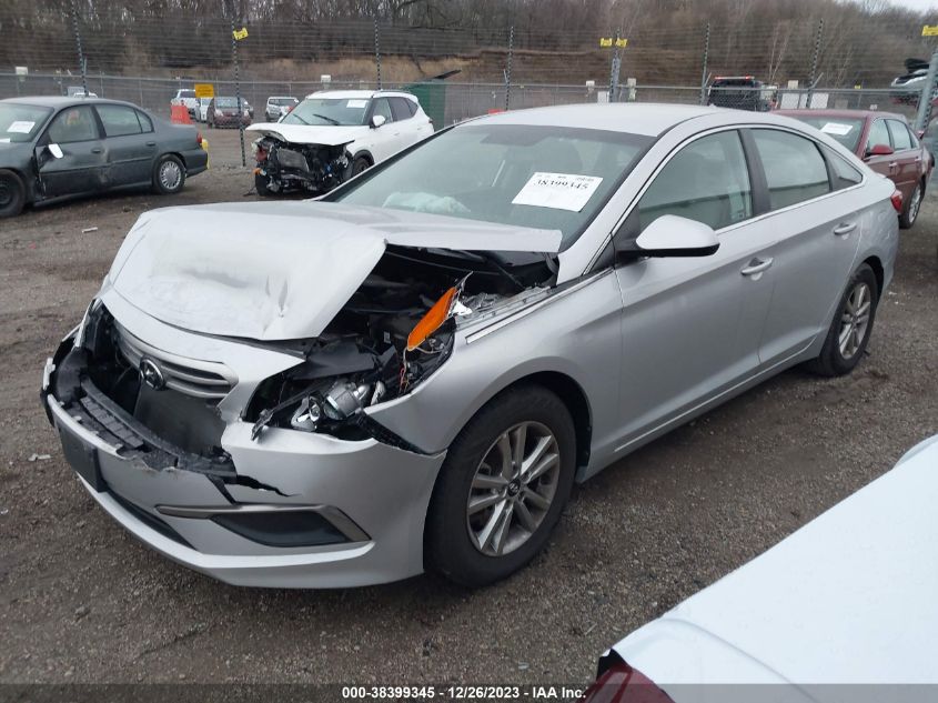 2017 Hyundai Sonata Se VIN: 5NPE24AF2HH590050 Lot: 38399345