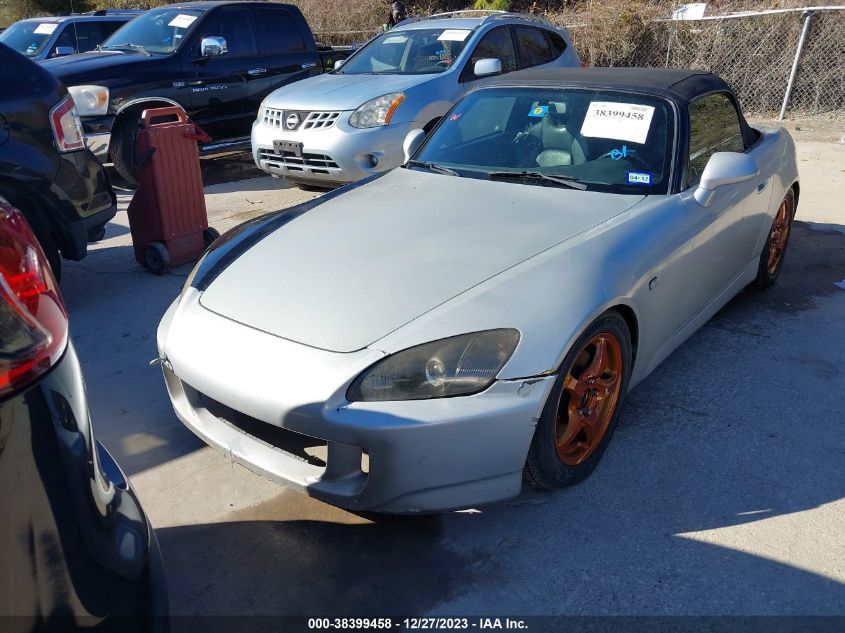 2002 Honda S2000 Base (M6) VIN: JHMAP11432T005457 Lot: 38399458