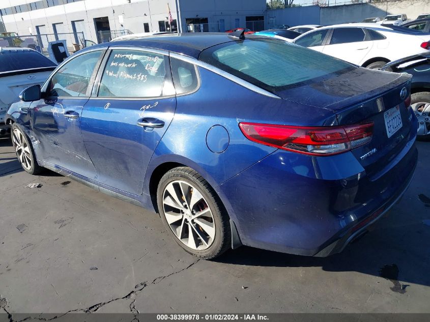 2016 Kia Optima Sx Turbo VIN: 5XXGW4L25GG017337 Lot: 38399978