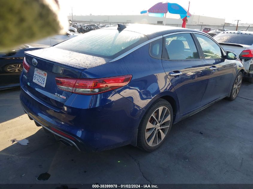 2016 Kia Optima Sx Turbo VIN: 5XXGW4L25GG017337 Lot: 38399978