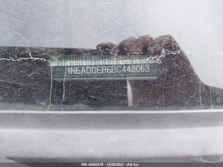 2011 Nissan Frontier Sv VIN: 1N6AD0ER6BC448063 Lot: 38400476