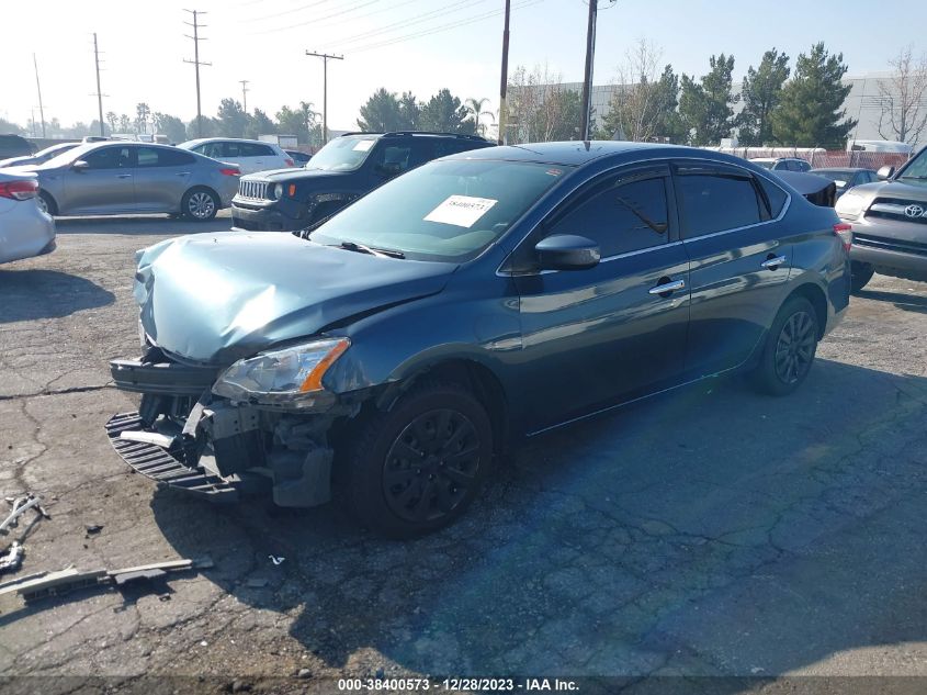 2014 Nissan Sentra Sv VIN: 3N1AB7APXEY303855 Lot: 38400573