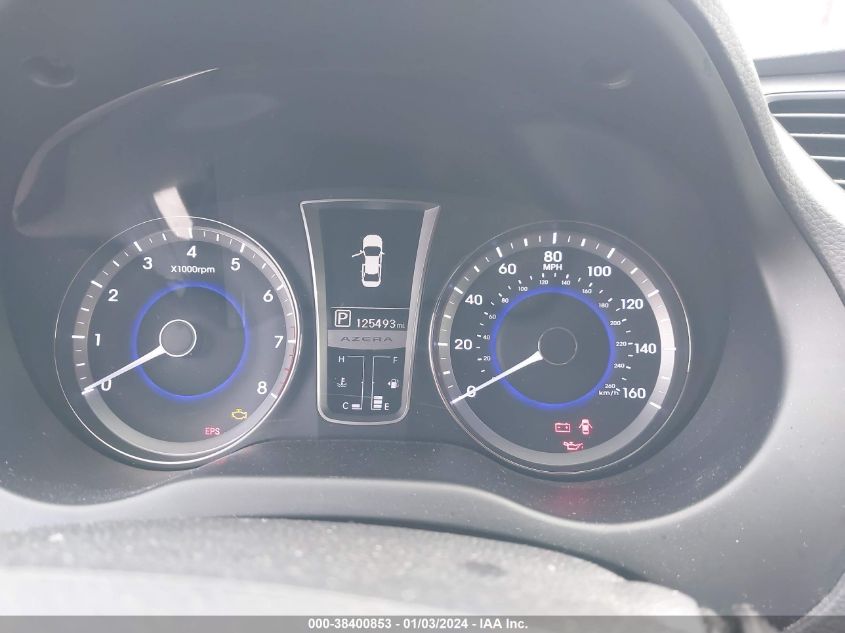 2013 Hyundai Azera VIN: KMHFG4JG5DA231299 Lot: 38400853