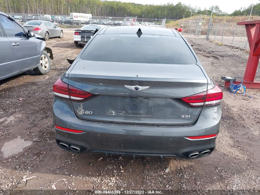2018 Genesis G80 3.3T Sport VIN: KMHGN4JB5JU285369 Lot: 38401359