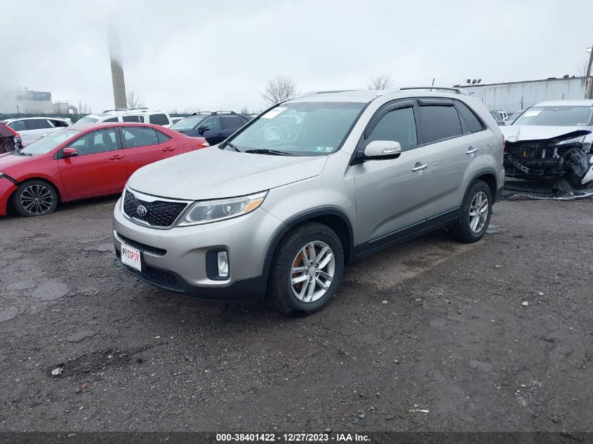 5XYKT4A69EG458681 2014 Kia Sorento Lx