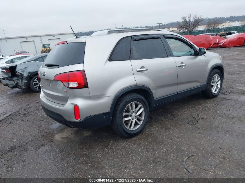 5XYKT4A69EG458681 2014 Kia Sorento Lx