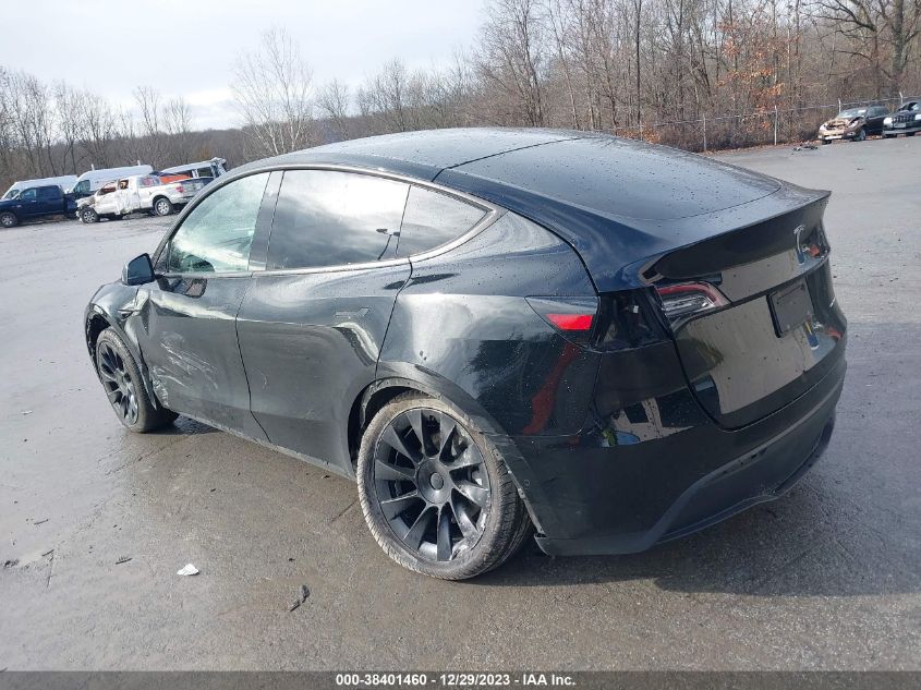 2020 Tesla Model Y Long Range Dual Motor All-Wheel Drive VIN: 5YJYGDEE0LF020622 Lot: 38401460