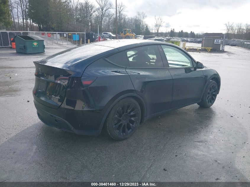 2020 Tesla Model Y Long Range Dual Motor All-Wheel Drive VIN: 5YJYGDEE0LF020622 Lot: 38401460