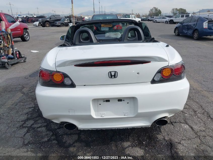 2003 Honda S2000 VIN: JHMAP11433T005105 Lot: 38401553