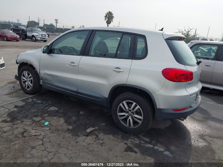 WVGBV3AX0DW570392 2013 Volkswagen Tiguan S