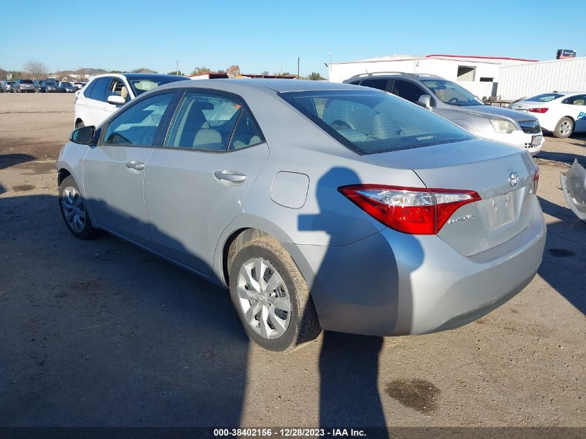 2014 Toyota Corolla Le VIN: 5YFBURHE7EP117444 Lot: 38402156